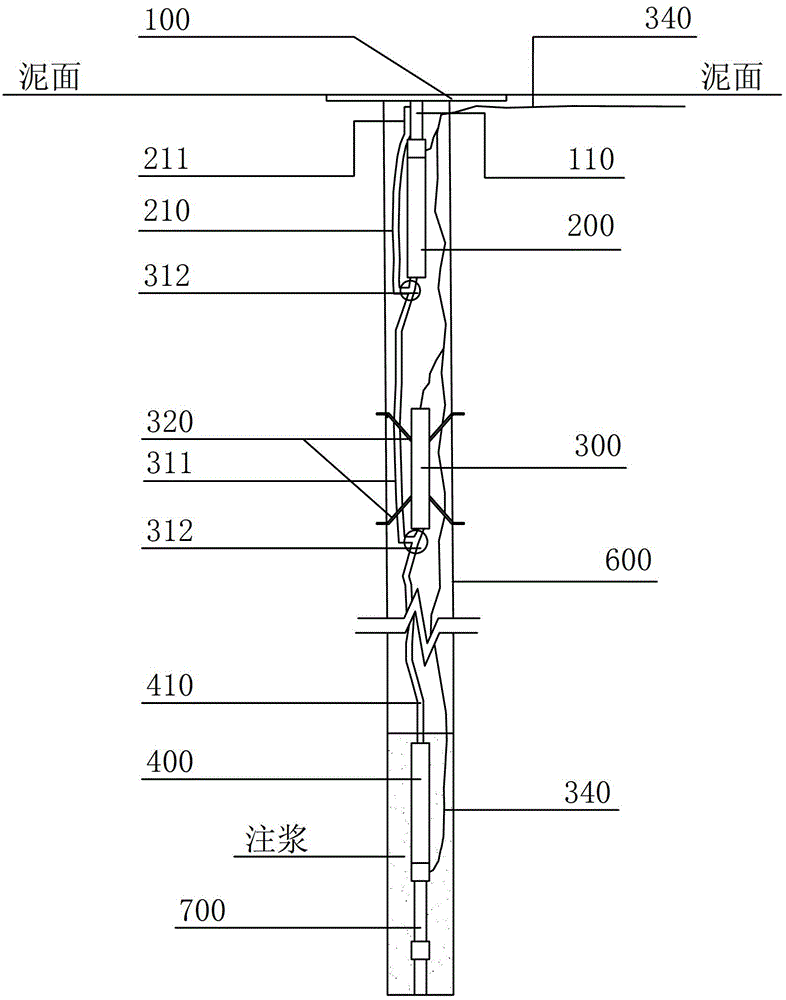 Sealed Liquid Pressure Differential Layered Settlement Gauge and Its Embedding and Measurement Method