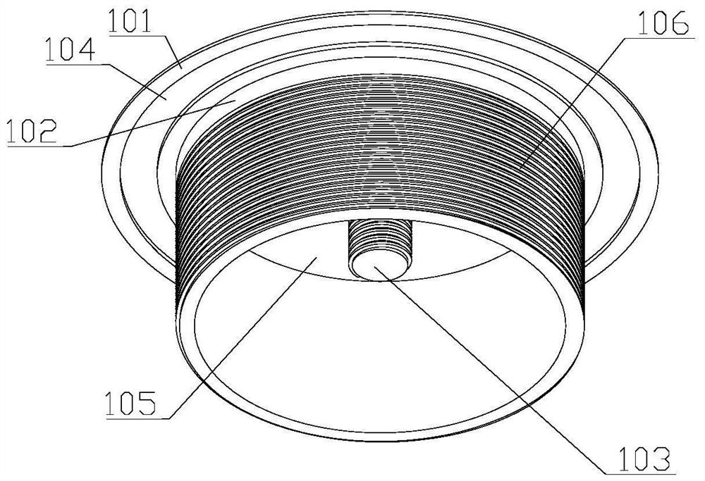 An anti-loosening ultrasonic transducer installation structure and installation method