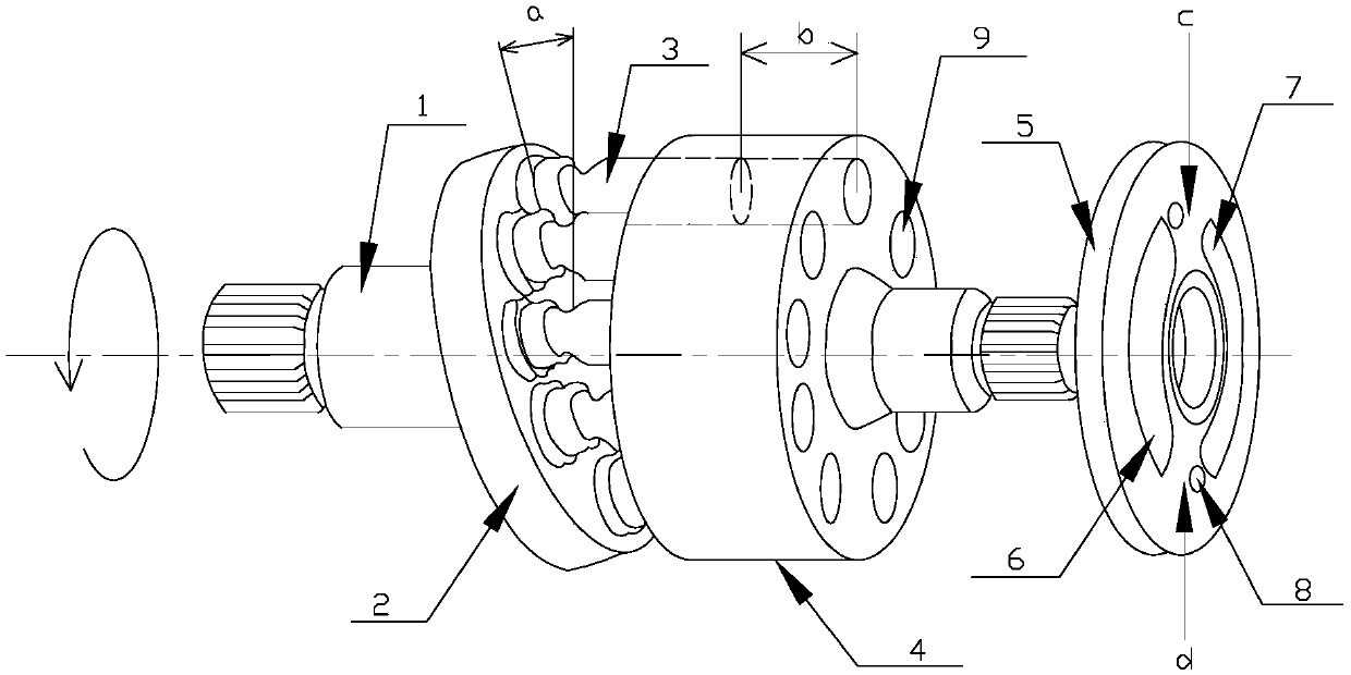 Straight shaft type axial plunger pump