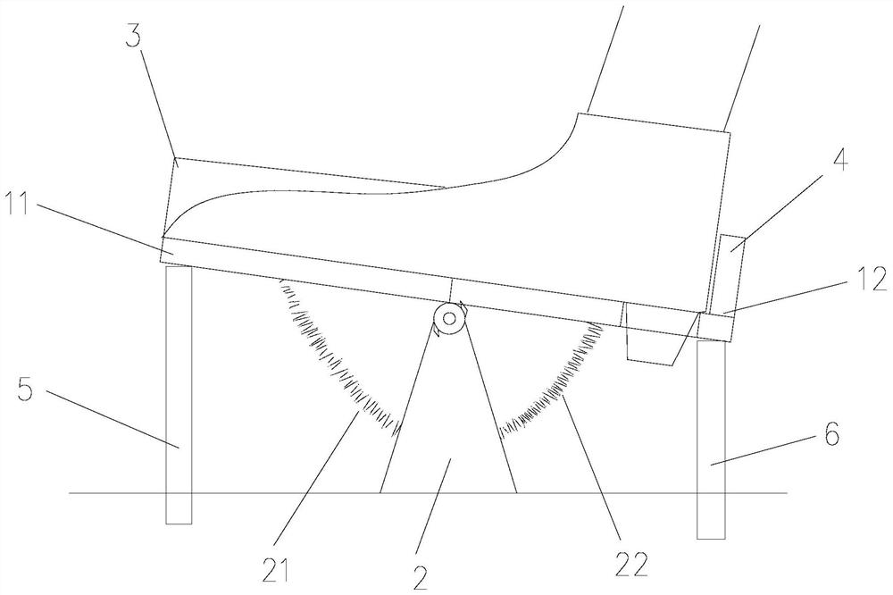 Integrated automobile brake and accelerator pedal