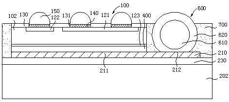 Package structure for silicon-based module and package method for silicon-based module