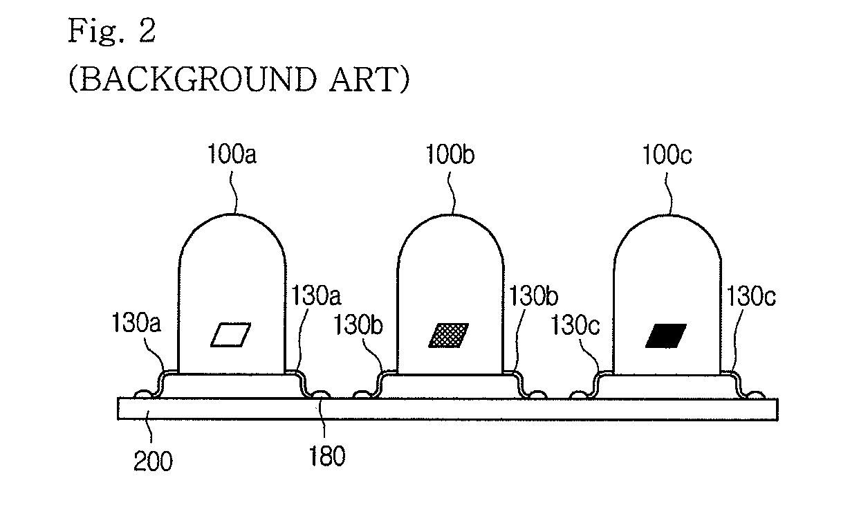 Package for light emitting device with metal base to conduct heat