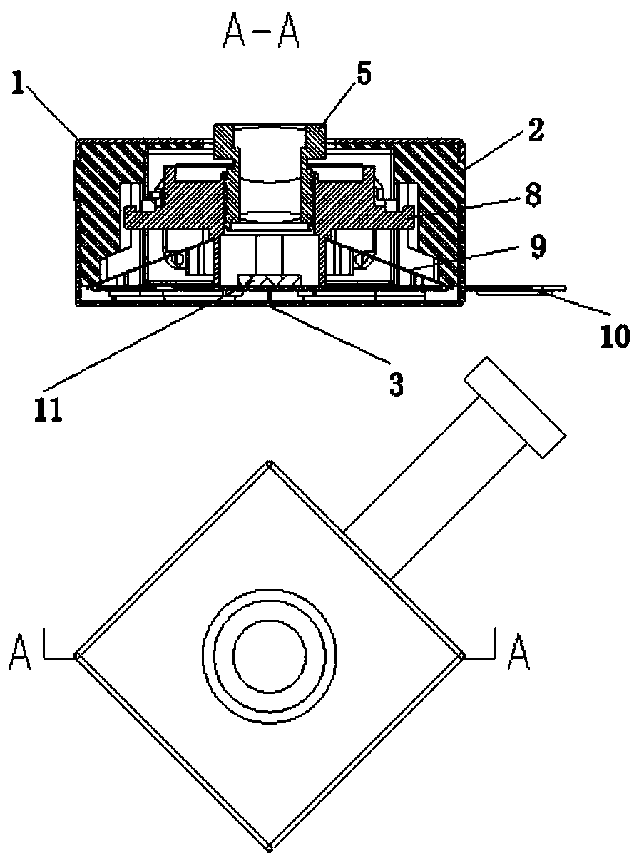 An anti-shake miniature pan-tilt integrated with a camera module