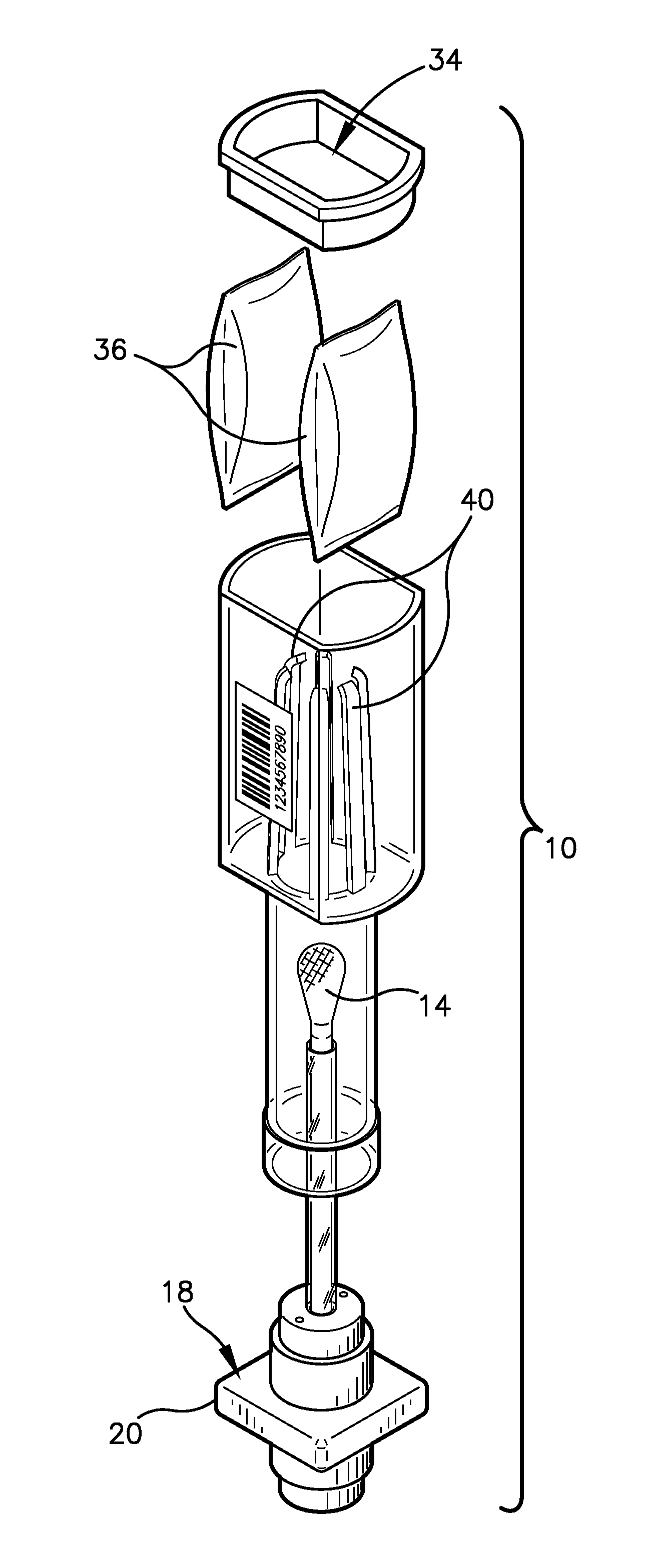 Evidence collector with integral quantified reagents and method of modulating specimen drying time