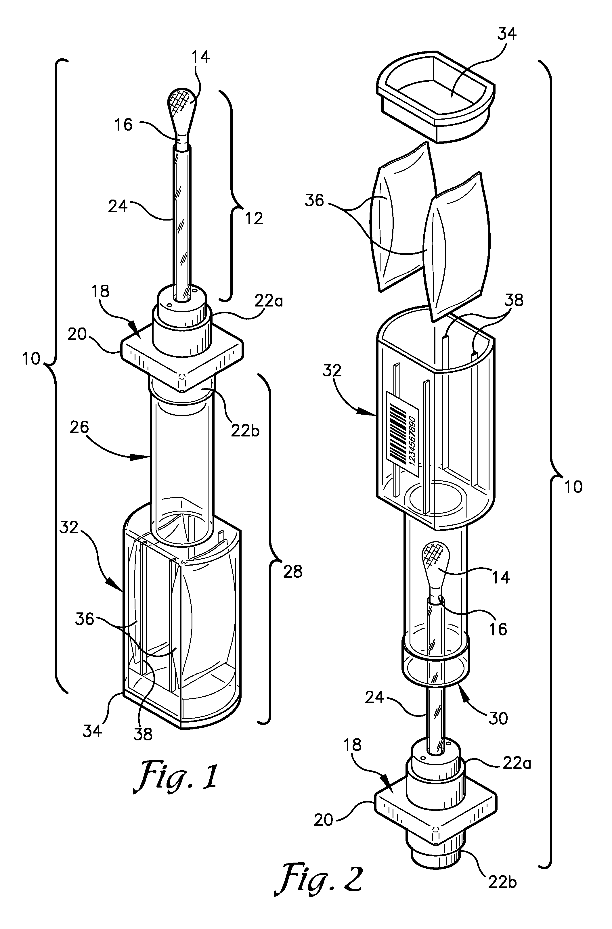 Evidence collector with integral quantified reagents and method of modulating specimen drying time