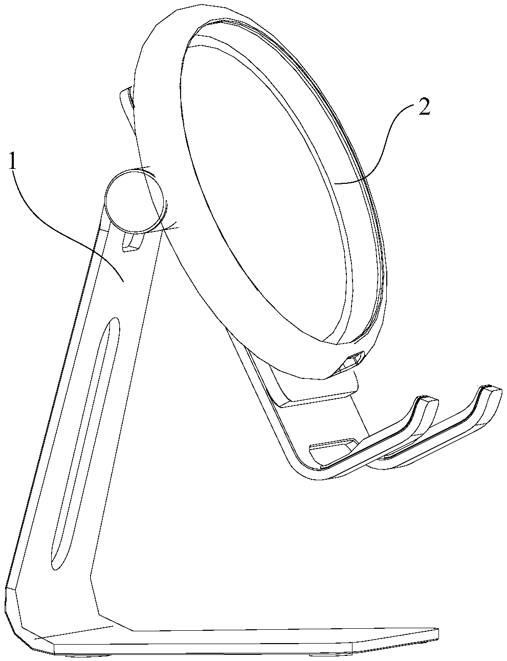 Detachable magnetic type wireless charging support structure