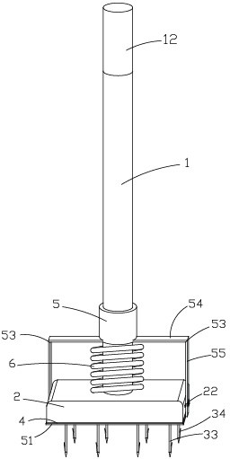 Portable green-husk walnut pickup device