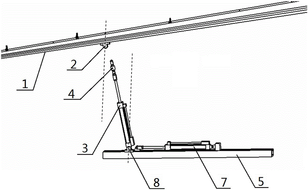 Wing pneumatic load follow-up loading device