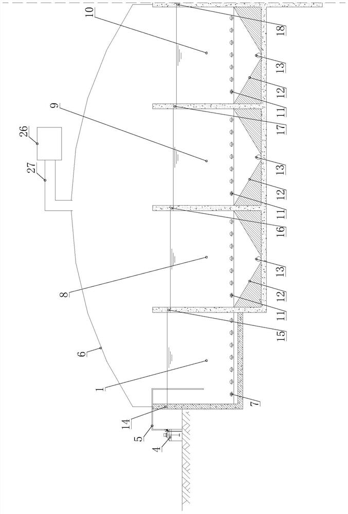 Physical and chemical removal system and method for nitrogen and phosphorus pollution factors in aquaculture wastewater