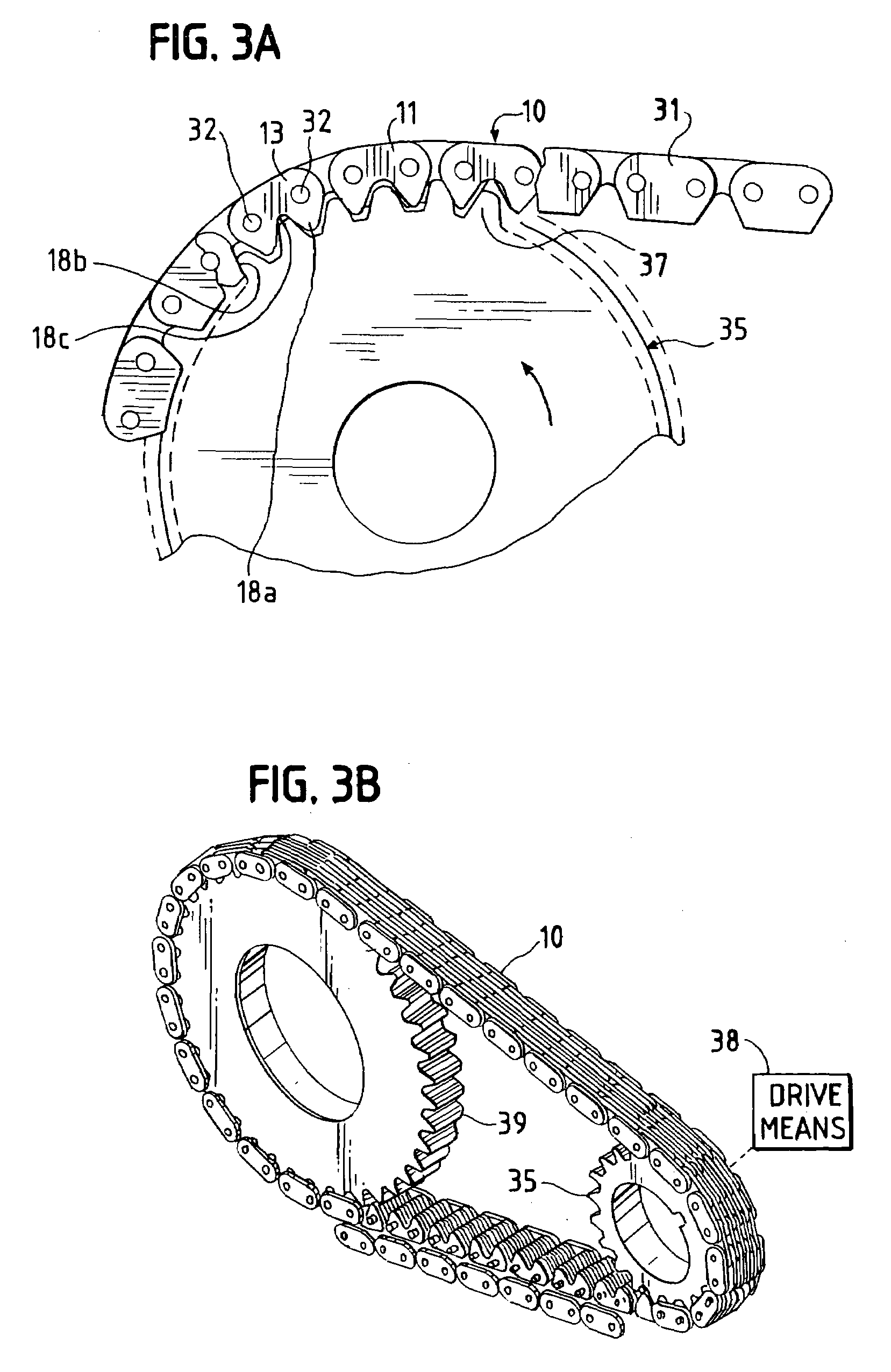 Power transmission chain with ceramic joint components