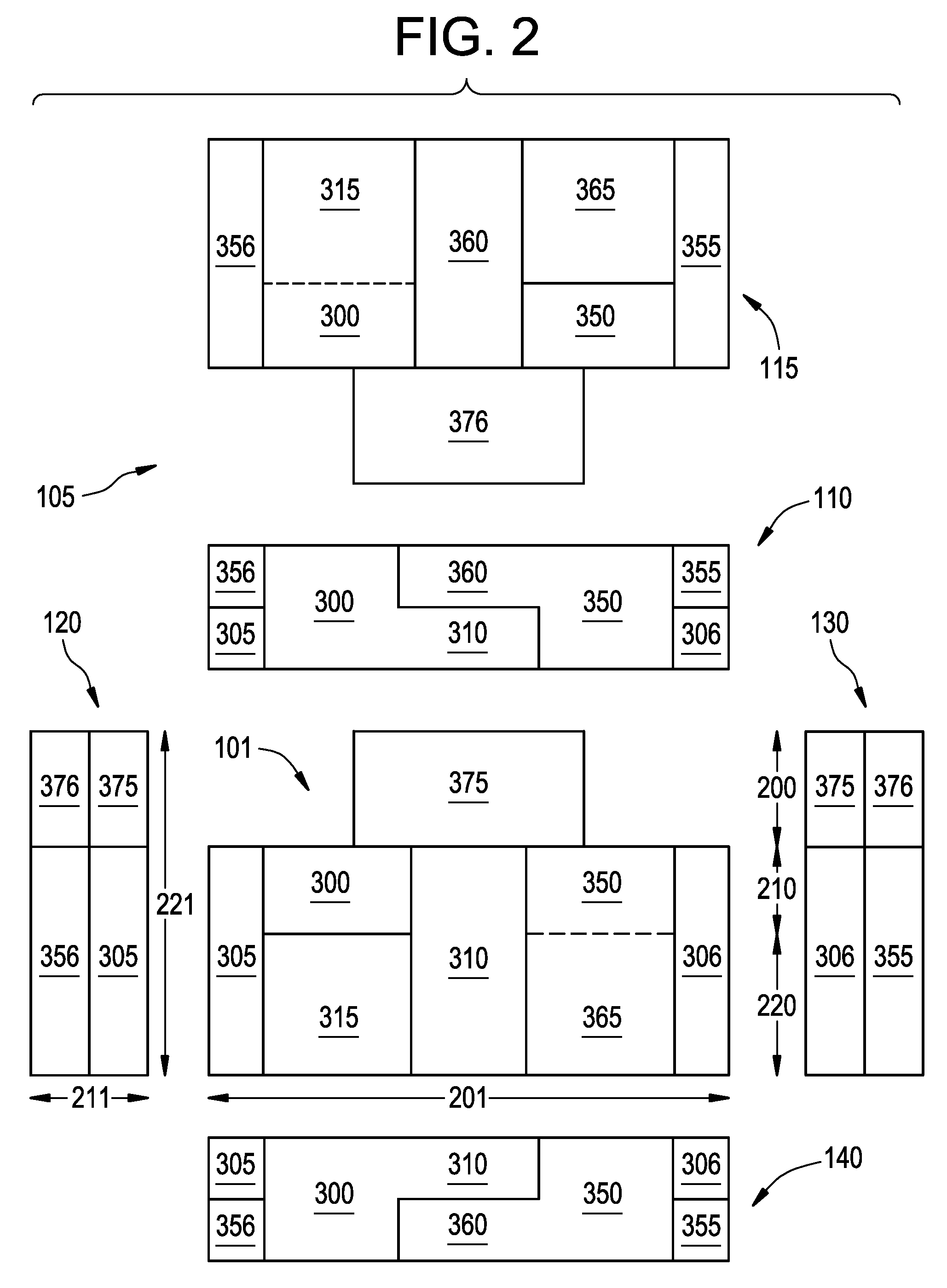 Space allocation for switching apparatus