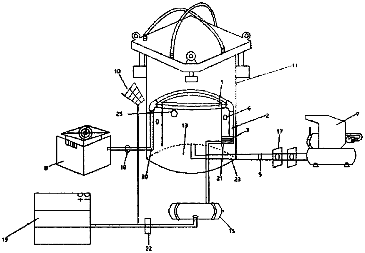 High-compression air adsorption type air water extraction system