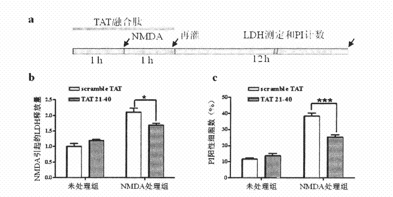 Polypeptide capable of inhibiting excitable and toxic damages and use thereof