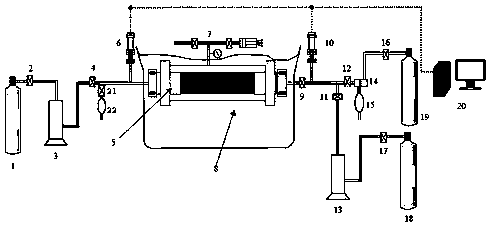 Fractured tight gas reservoir working solution damage evaluation method based on base block and cracks