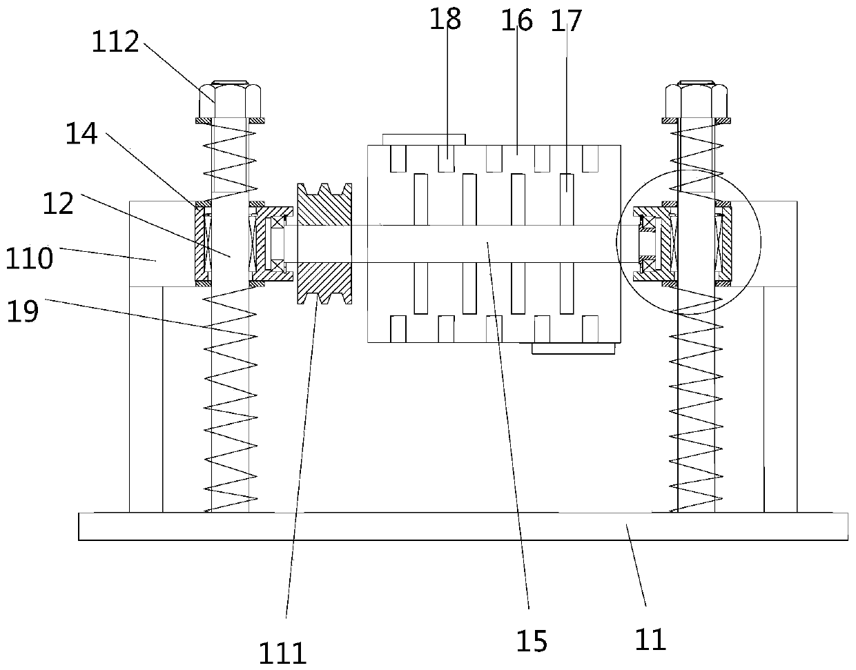 Drum-type deburring device for small part