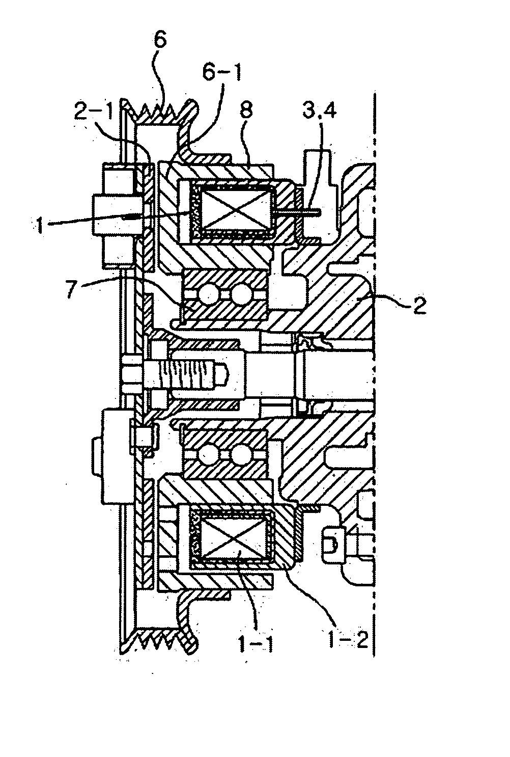 Electric power connection part of electromagnetic clutch field coil assembly