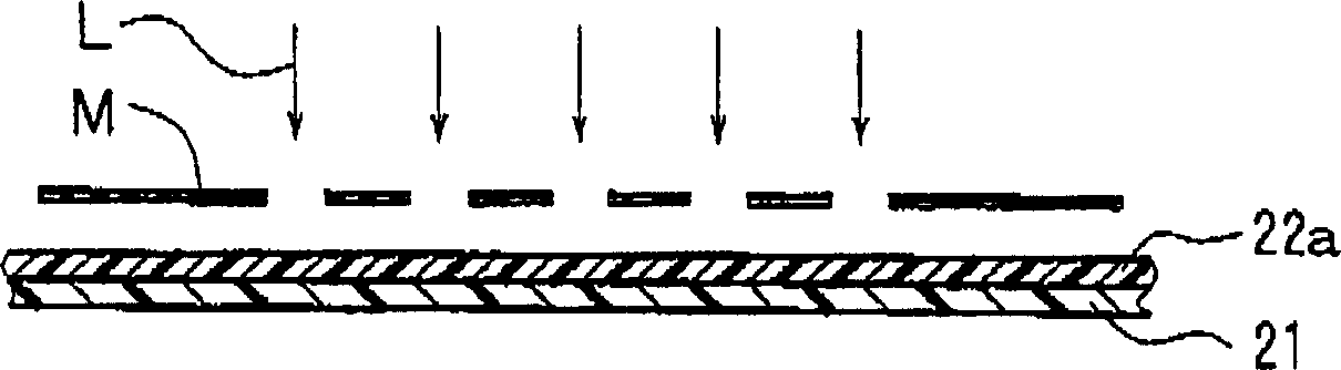 Process for producing filmy optical waveguide