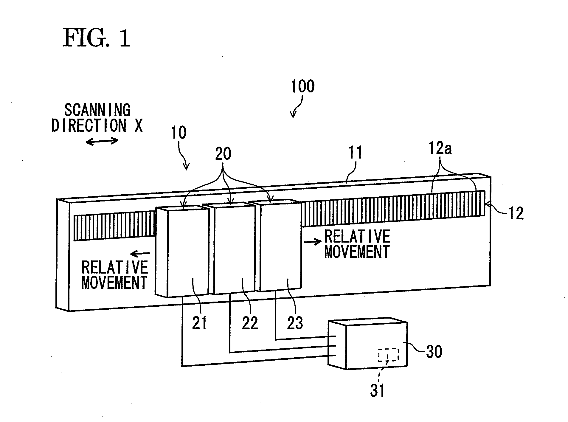 Displacement detecting device, scale calibrating method and scale calibrating program
