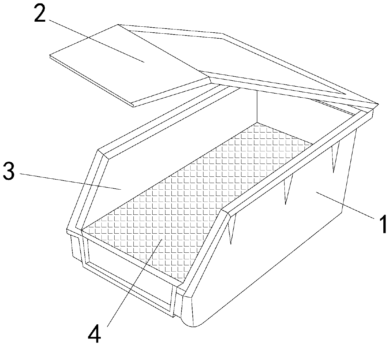 Chilled fresh seafood product storage tank for draining ice molten wastewater with height of water