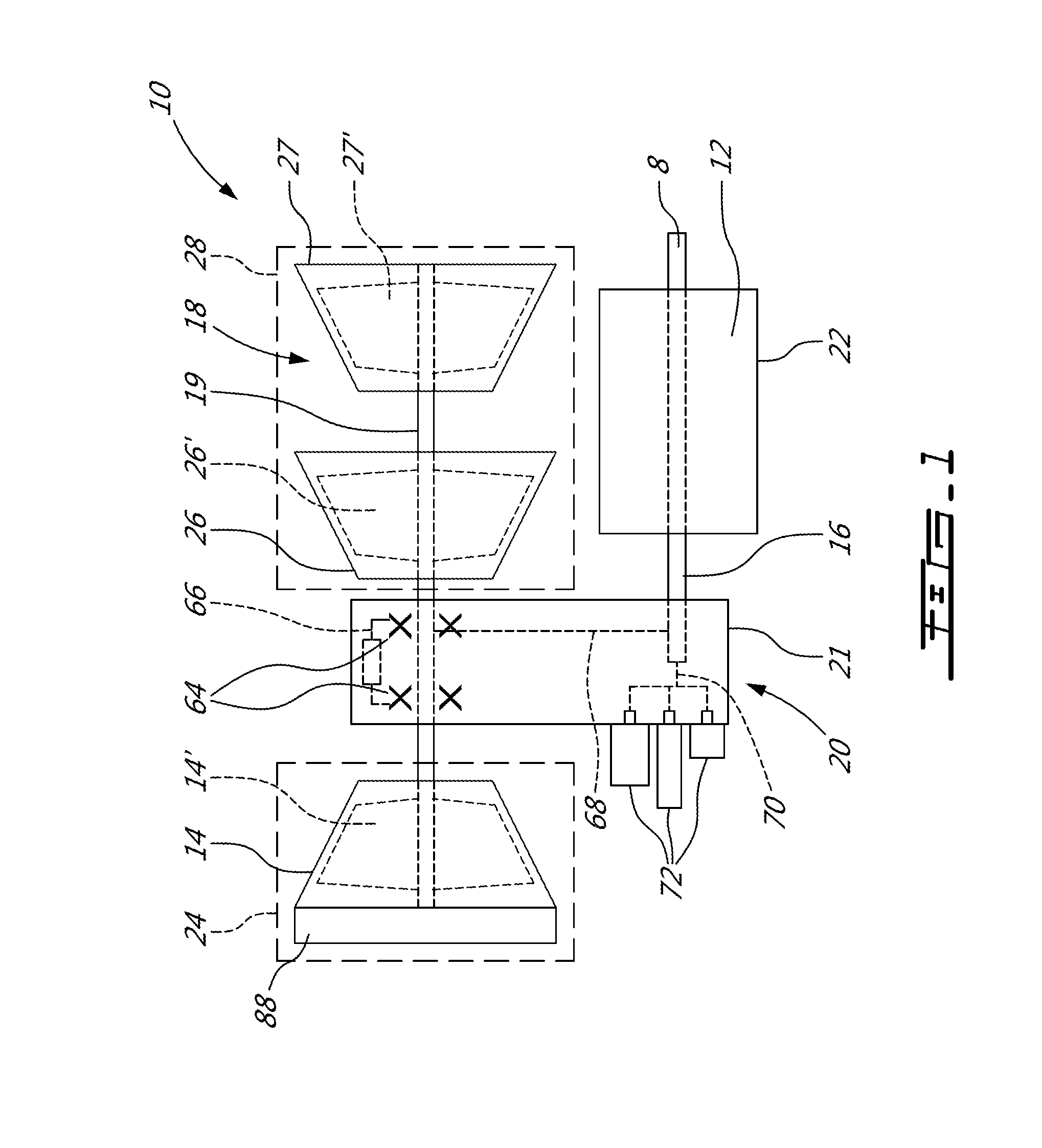 Compound engine assembly with offset turbine shaft, engine shaft and inlet duct