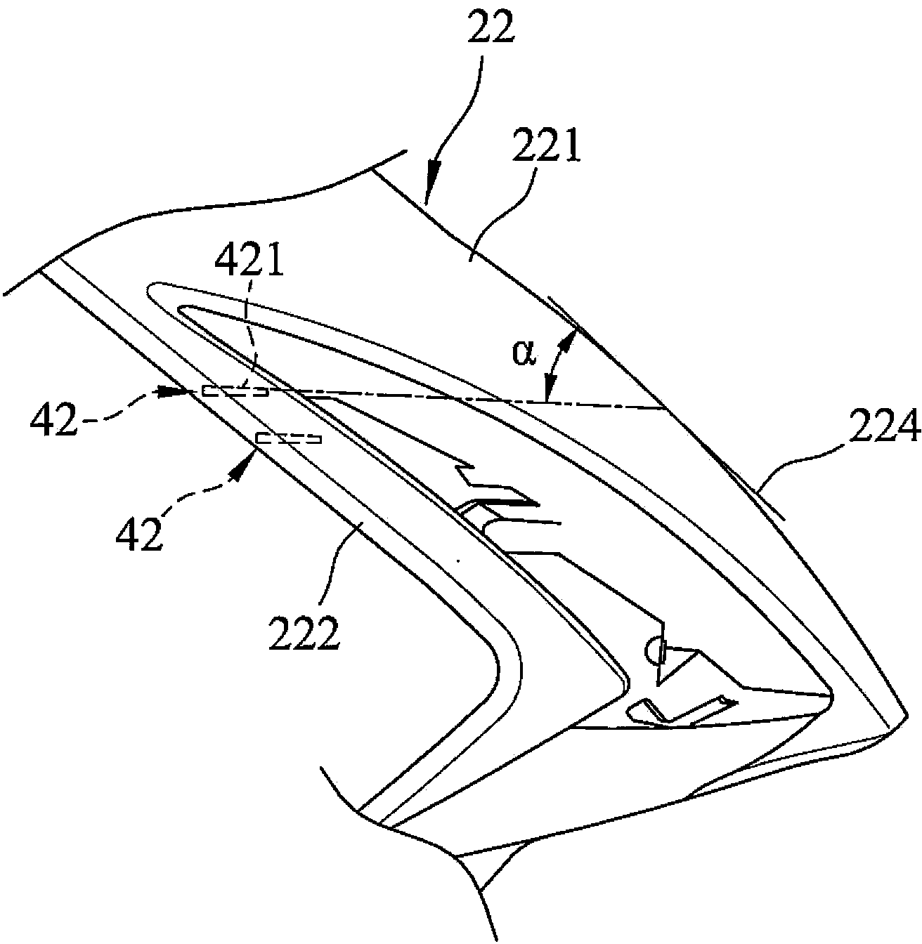 Motorcycle lamp device of motorcycle