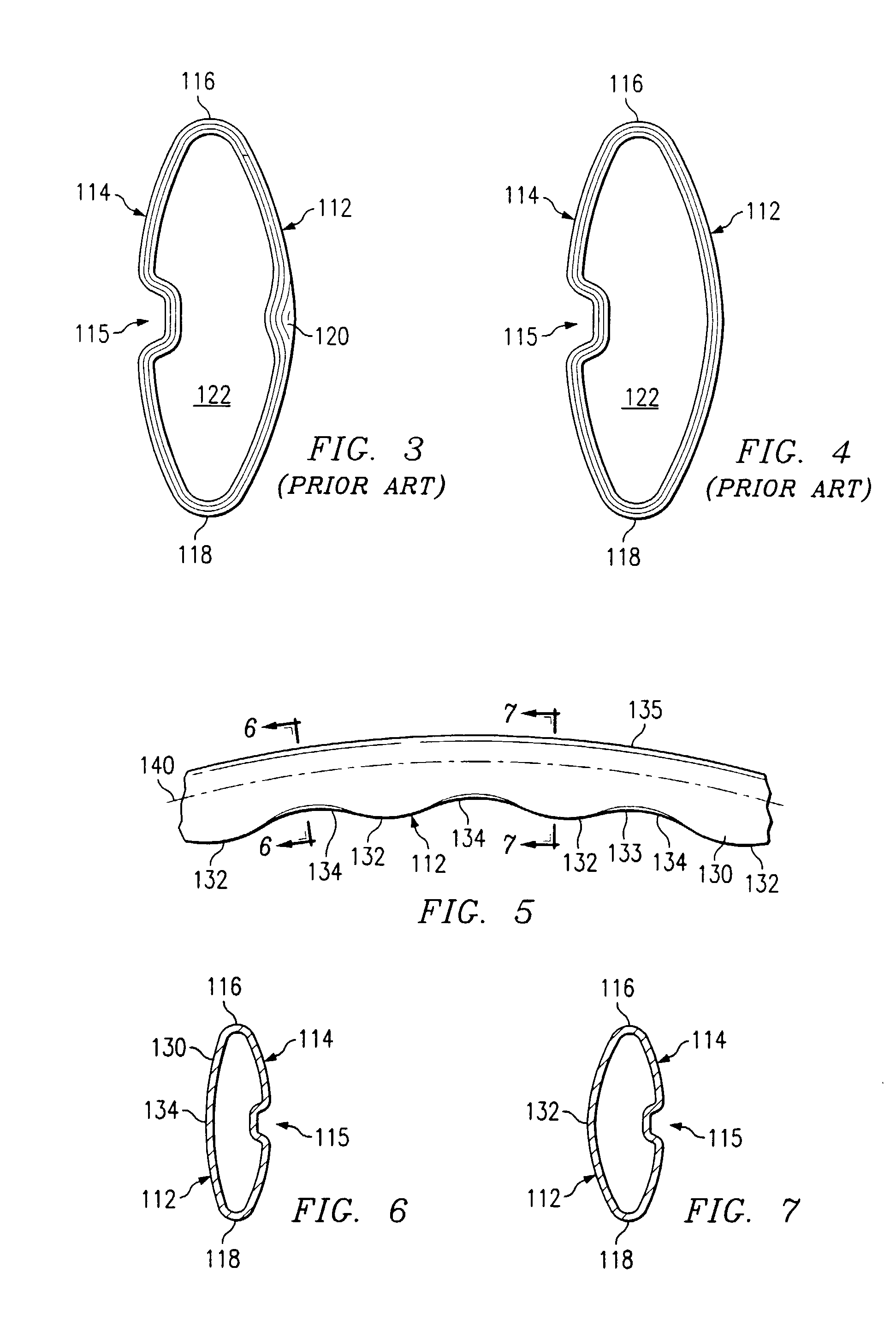 Sports racket with undulations in frame interior surface