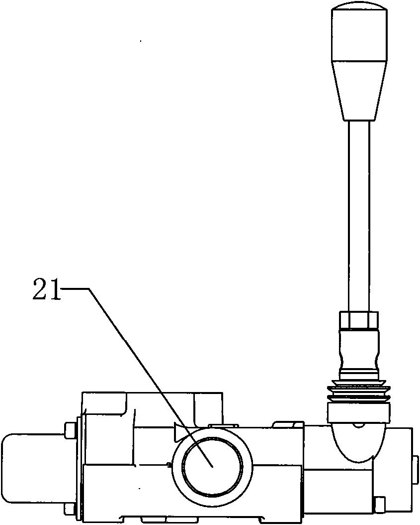 Integral type multichannel reversing valve