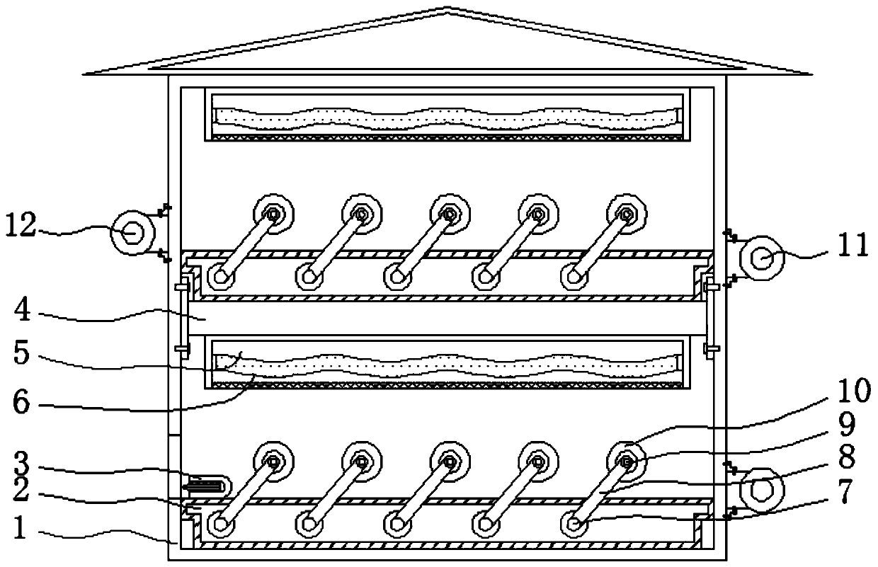 An adjustable drying device for papermaking machinery