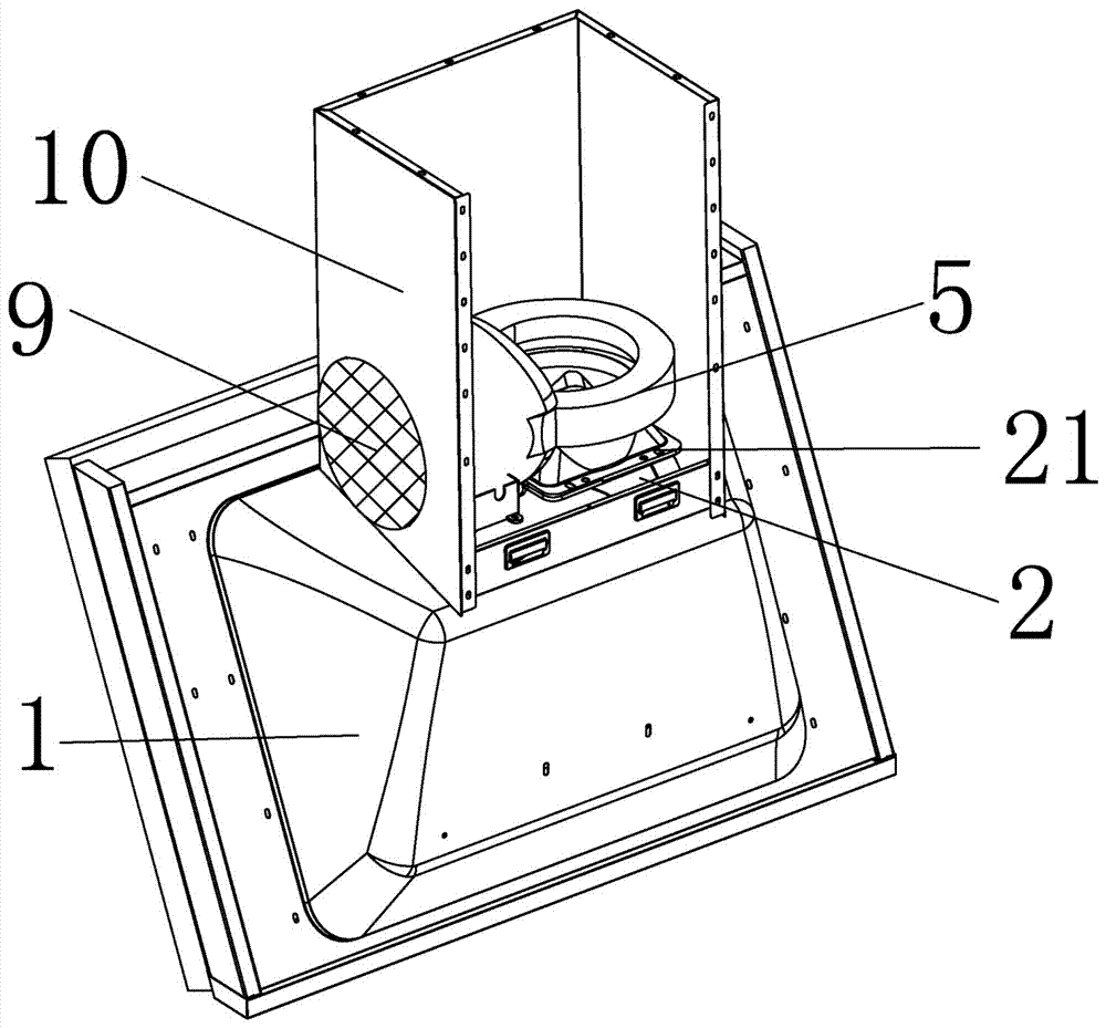 A range hood with auxiliary air intake function