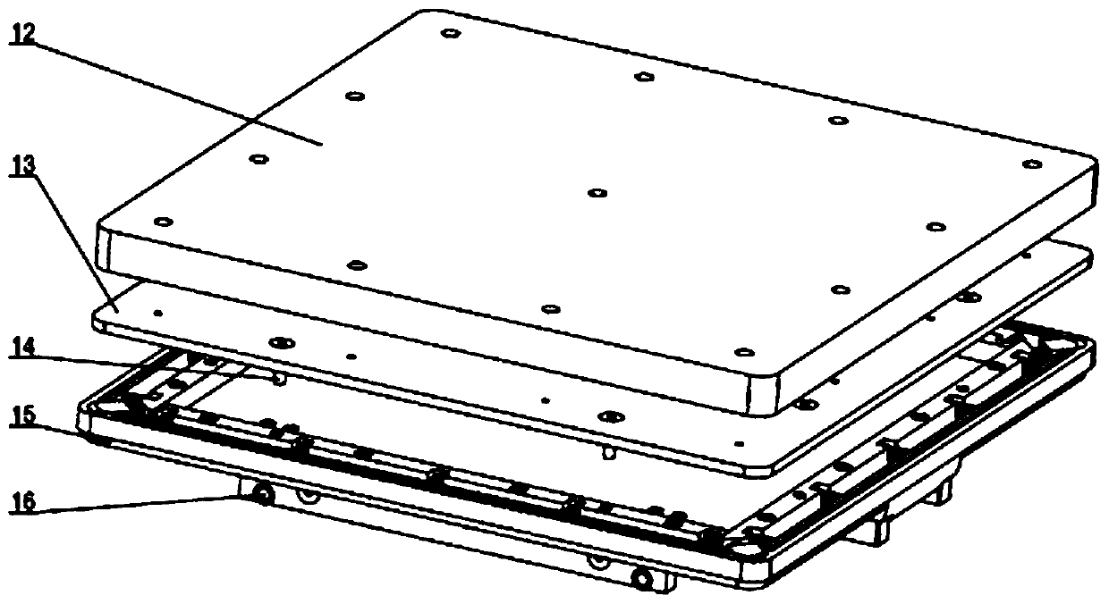 A forming platform with a sealing device