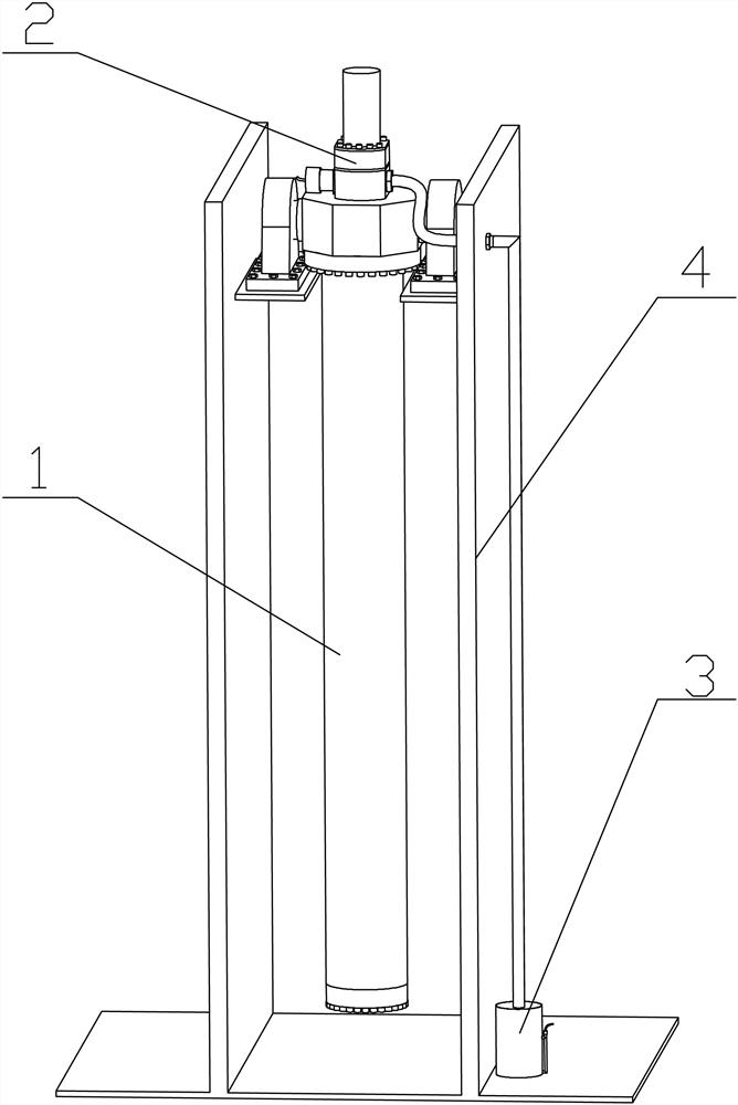 Underwater hydraulic oil cylinder anti-oil-spilling and waterproof structure and method