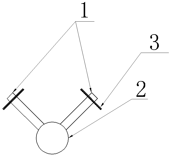 Double fork type enhanced mixed smoke gas denitration device