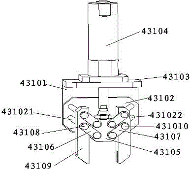 Mechanical taking hand of electronic drain valve controller assembly machine
