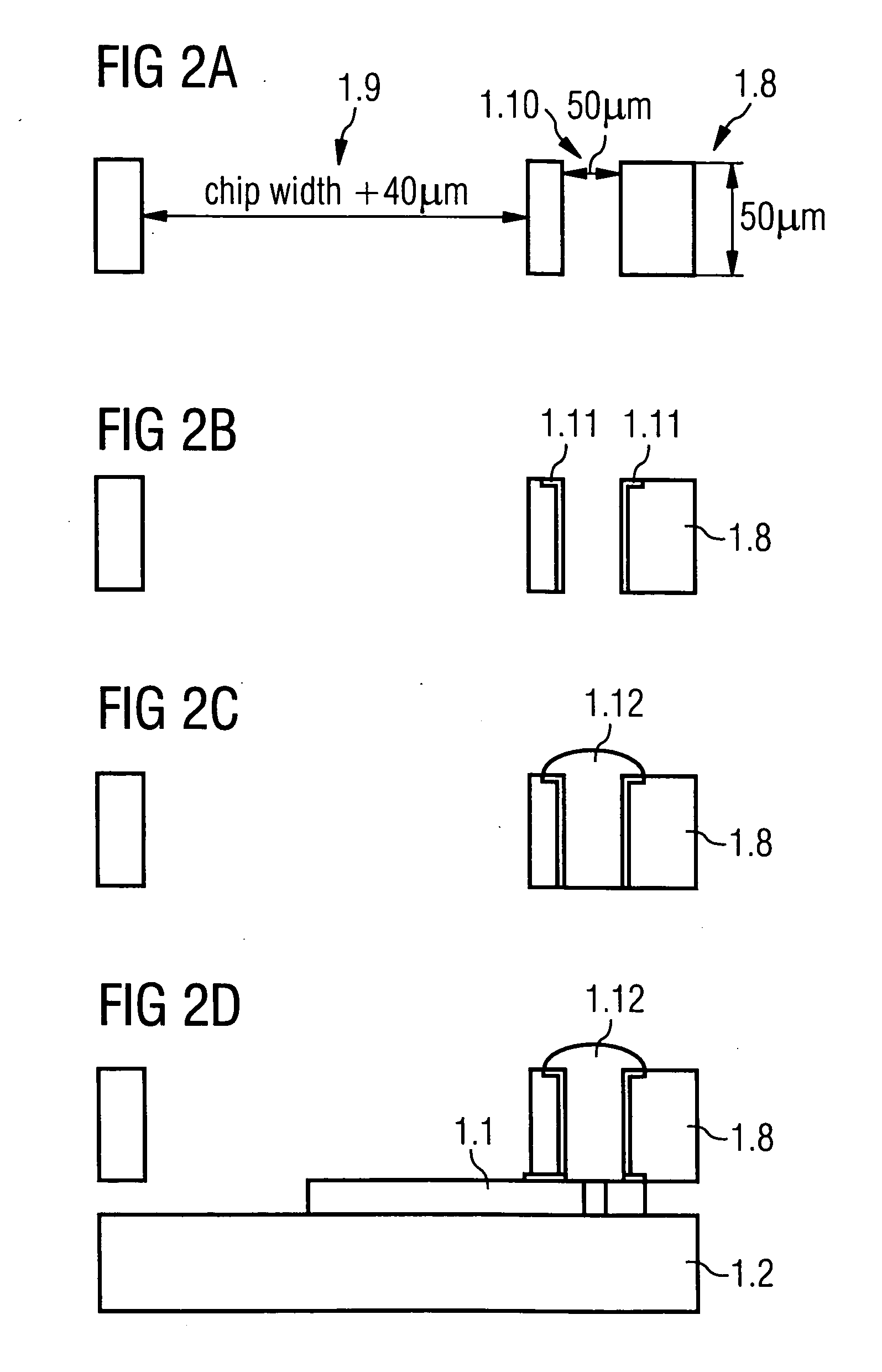 Dissociated fabrication of packages and chips of integrated circuits