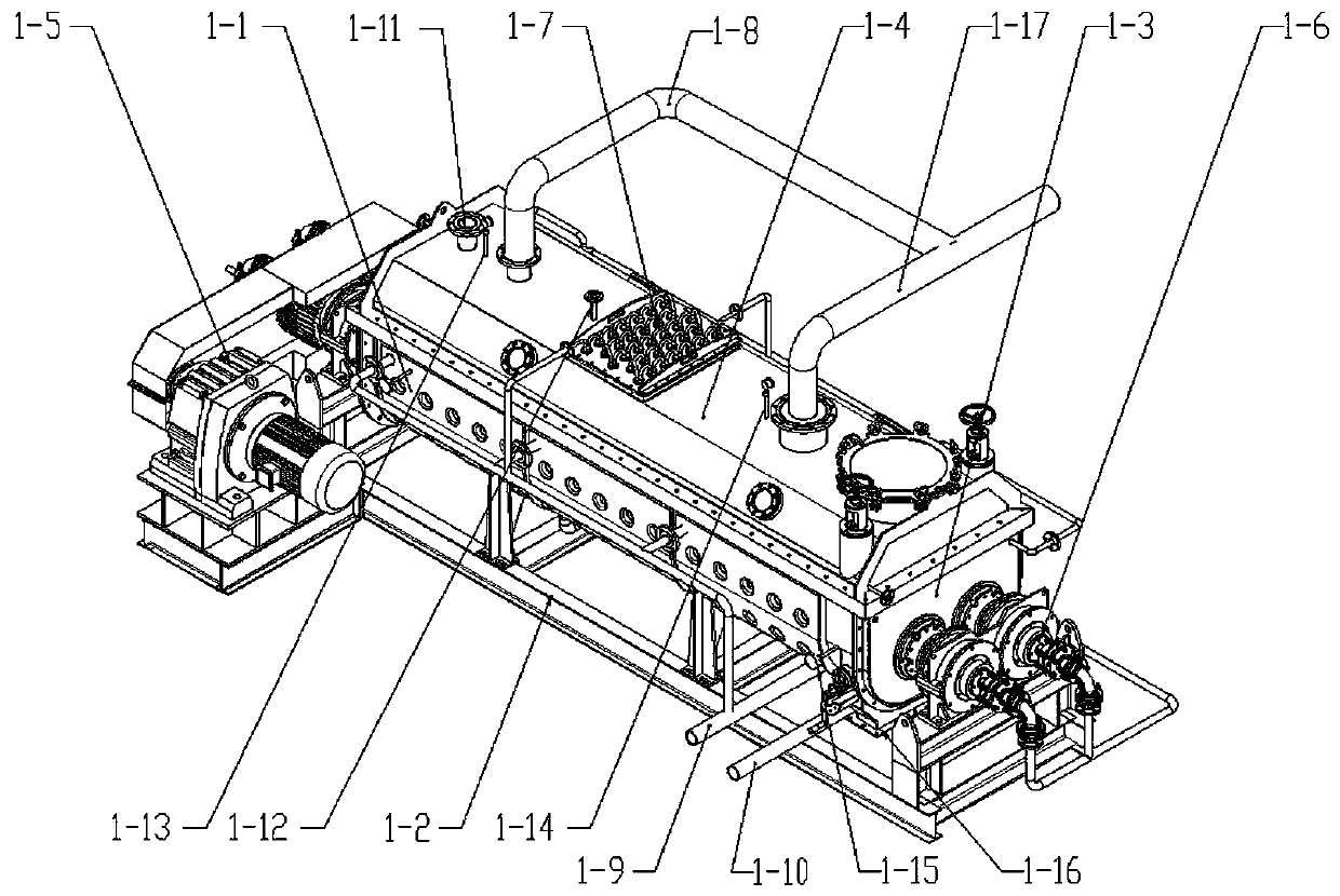 Device and process for extracting phosphorus from phosphorus mud