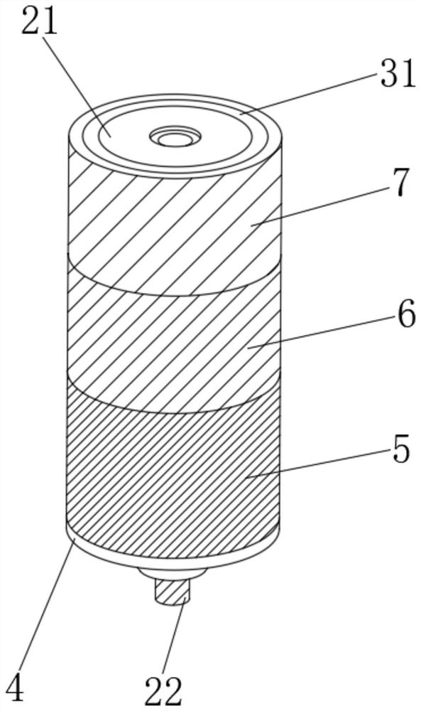 Composite material type oral implant device