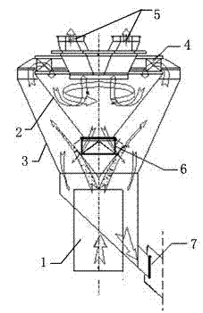 Anti-blocking device for double-in and double-out ball type coal pulverizer separator