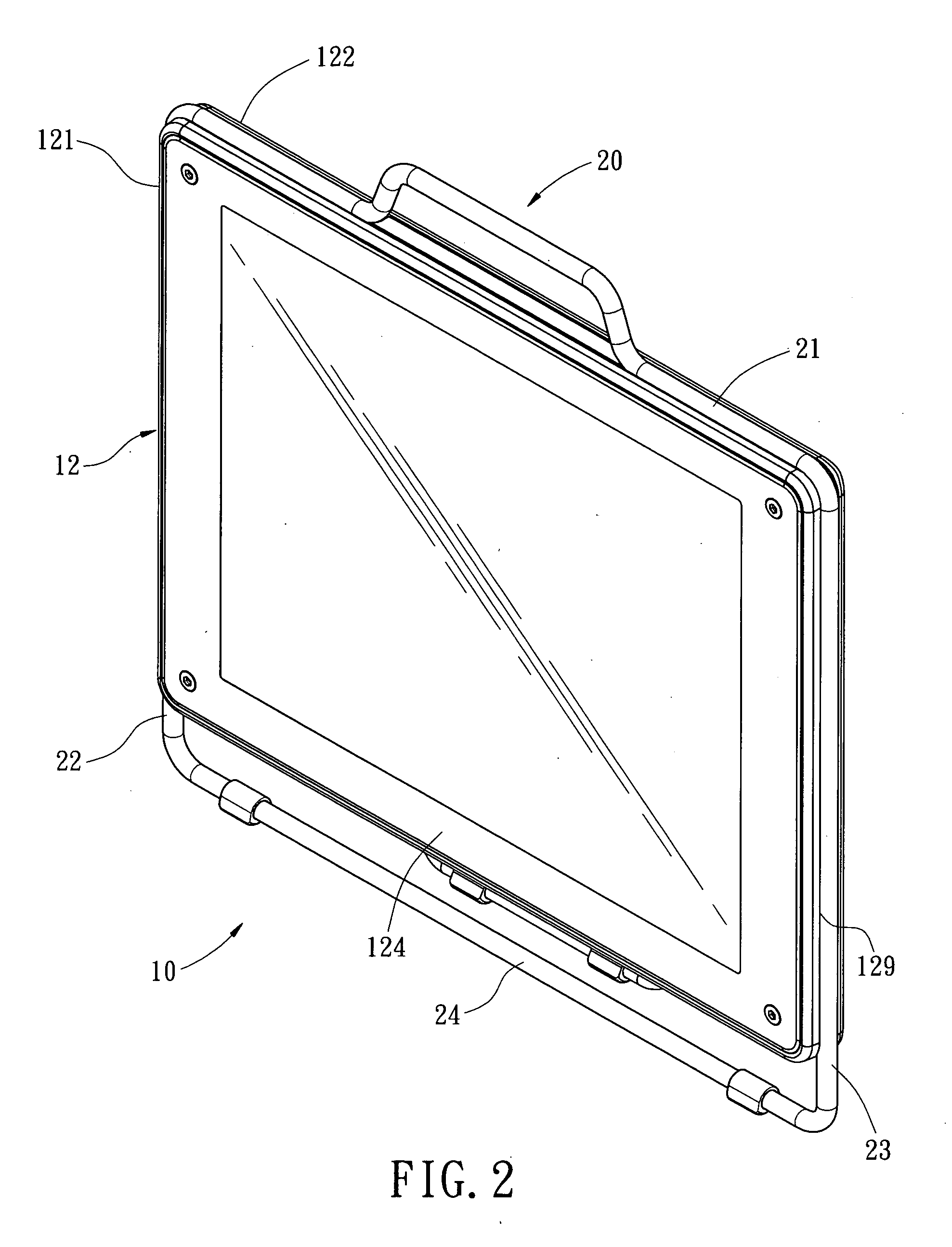 Monitor frame structure