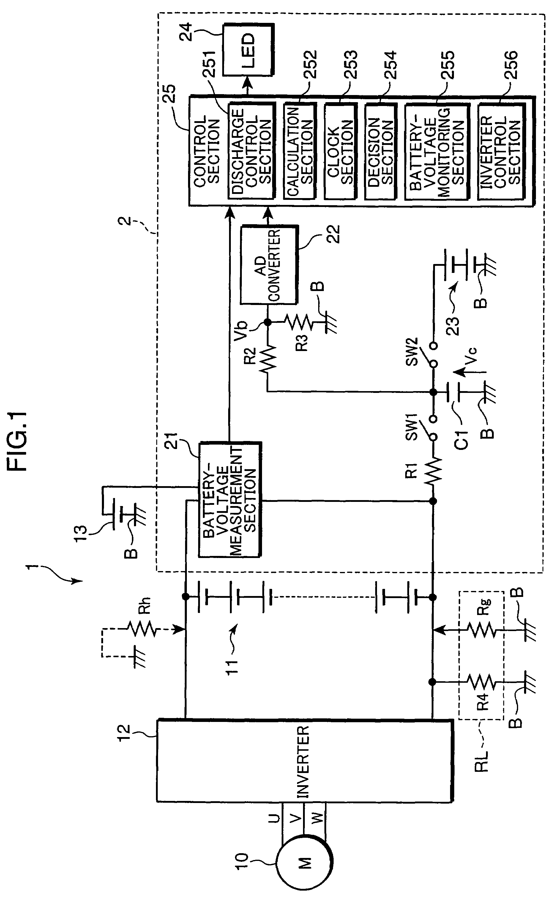 Ground-fault resistance measurement circuit and ground-fault detection circuit