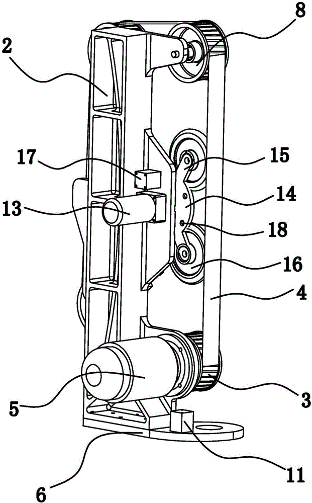 A belt grinder