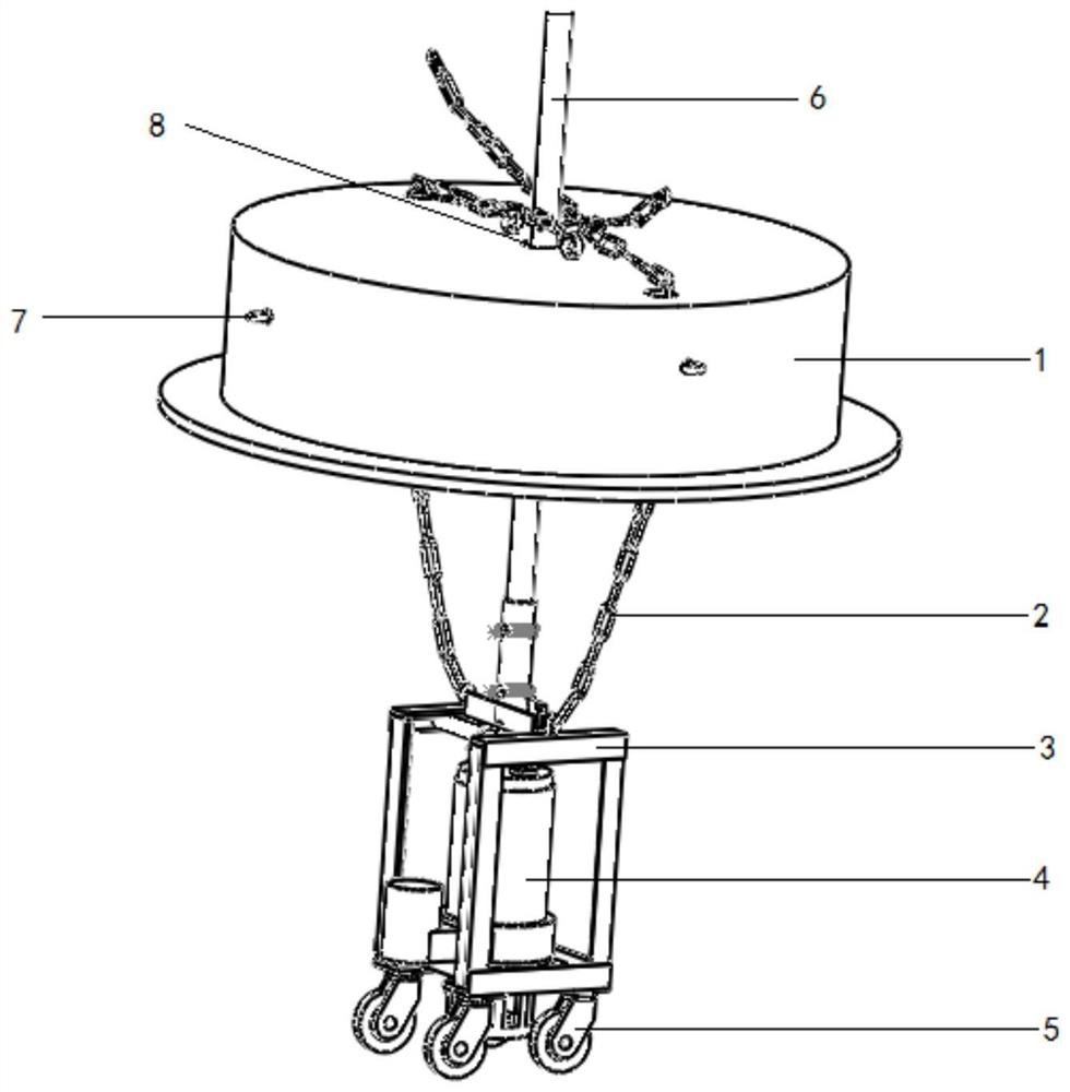 A device for pumping bottom sludge