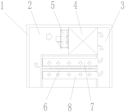 High-efficiency cold air circulating device