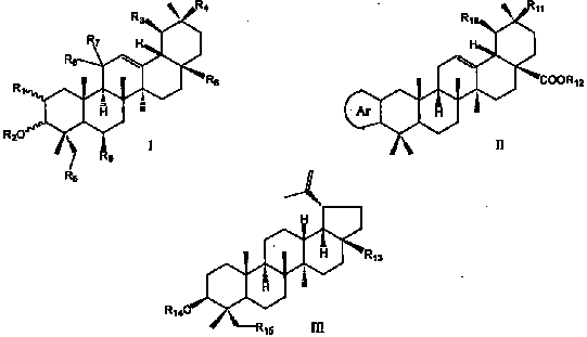 Use of pentacyclic triterpene compound as glycogen phosphorylase inhibitor