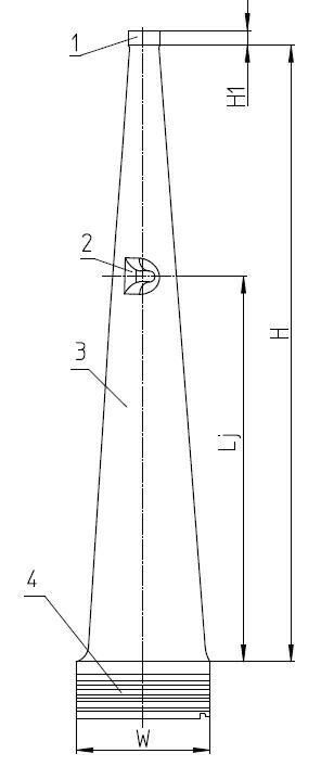 Final-stage moving blade of wet cooling steam turbine