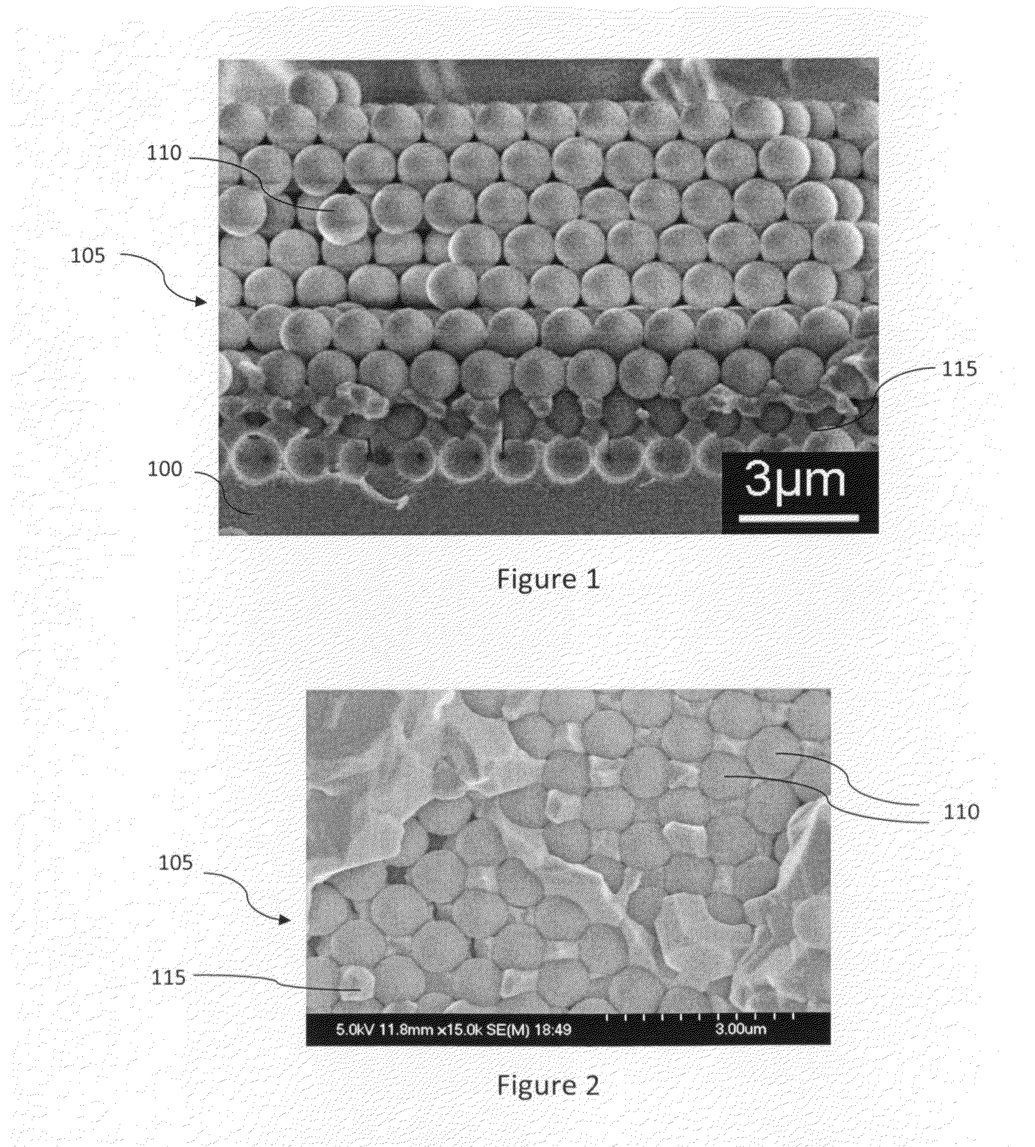 Porous device for optical and electronic applications and method of fabricating the porous device