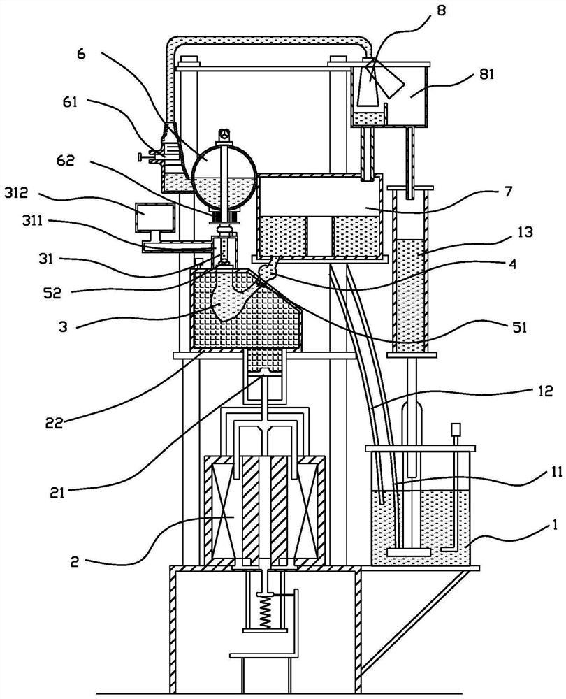 Artificial heart valve extracorporeal circulation pulsating flow experiment system and experiment method