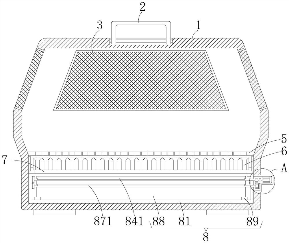 Cat air box with functions of treating diarrhea and vomit