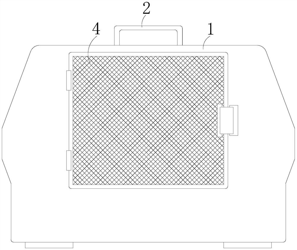 Cat air box with functions of treating diarrhea and vomit