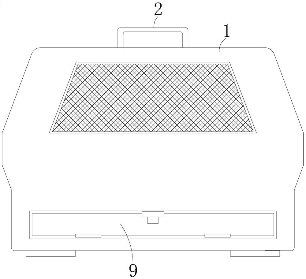 Cat air box with functions of treating diarrhea and vomit