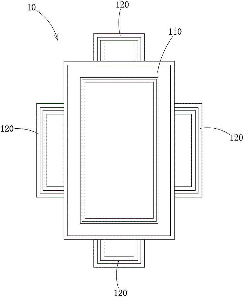 A decorative line component and its construction method